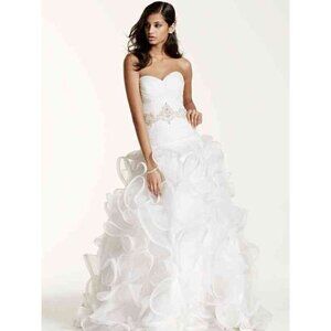 Galina Signature swg492 Wedding Dress train ball gown princess gown size 8